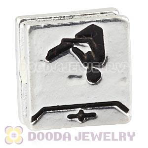 London 2012 Olympics Gymnastics Trampoline Alloy Square Beads Wholesale