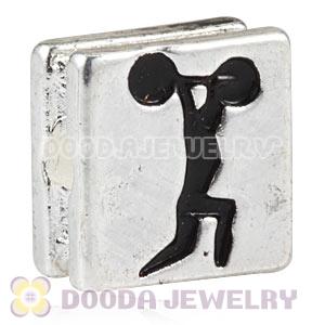 London 2012 Olympics Weightlifting Alloy Square Beads Wholesale