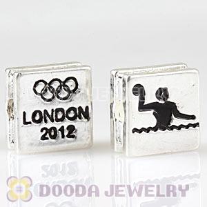 London 2012 Olympics Water Polo Alloy Square Beads Wholesale
