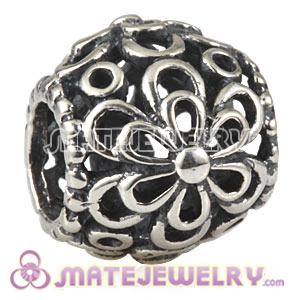 Antique Sterling Silver European Picking Daisies Charm Beads Wholesale