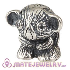 Antique Sterling Silver European Koala Bear Charm Beads Wholesale
