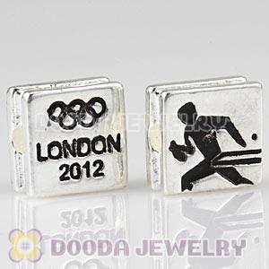 London 2012 Olympics Table Tennis Square Alloy Beads Wholesale