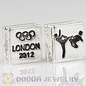London 2012 Olympics Taekwondo Square Alloy Beads Wholesale