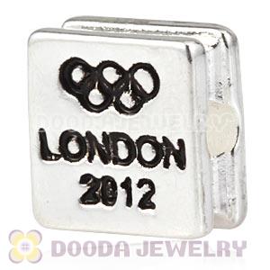 London 2012 Olympics Tennis Square Alloy Beads Wholesale