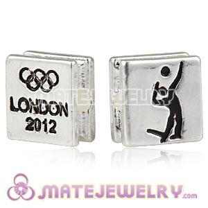 Wholesale London 2012 Olympics Volleyball Square Alloy Beads 