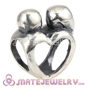 Wholesale Antique Sterling Silver European Mother And Child Charms Beads 