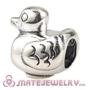 Antique Sterling Silver European Duck Charm Beads Wholesale
