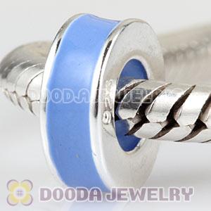 925 Sterling Silver Enamel Blue Charms Beads For Bracelets