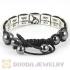 Handmade London 2012 Olympics Judo Square Alloy Bracelets With Hematite