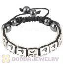 Handmade London 2012 Olympics Gymnastics Trampoline Square Alloy Bracelets With Hematite