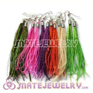 120 Pair Per Bag Mix Color Natural Pecock Feather Earrings Wholesale  