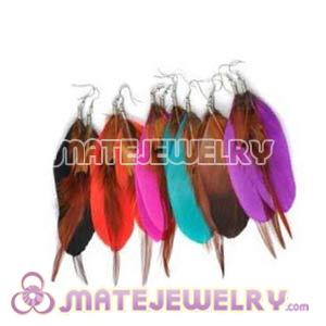 120 Pair Per Bag Mix Color Cheap Feather Earrings Long Wholesale  