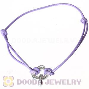 Fashion Lavender Sterling Silver Tscharms Club Bracelets Wholesale