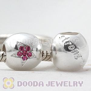 Sterling Silver 2012 Self-confidence Bead With Austrian Crystal Fit Olympics Bracelet