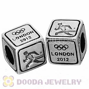 Sterling Silver European Table Tennis Beads London 2012 Olympics Charms