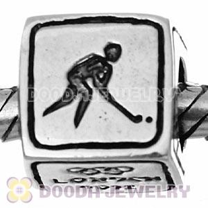 Sterling Silver European Hockey Beads London 2012 Olympics Charms