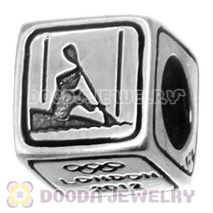 Sterling Silver European Canoe Slalom Beads London 2012 Olympics Charms