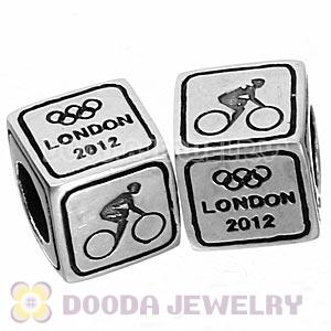 Sterling Silver European Cycling Road Beads London 2012 Olympics Charms