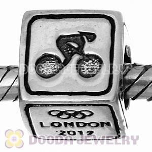 Sterling Silver European Cycling Track Beads London 2012 Olympics Charms