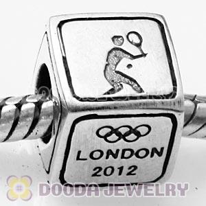 European Tennis Beads London 2012 Olympics Sterling Silver Charms