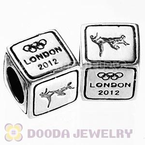 European Taekwondo Beads London 2012 Olympics Sterling Silver Charms