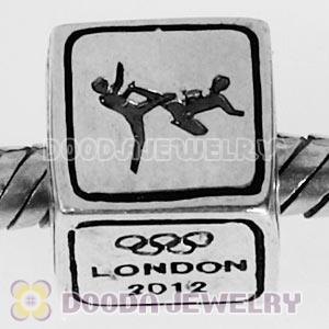European Taekwondo Beads London 2012 Olympics Sterling Silver Charms