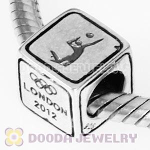 Sterling Silver European Volleyball Beads London 2012 Olympics Charms