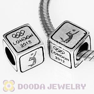 Sterling Silver European Volleyball Beads London 2012 Olympics Charms