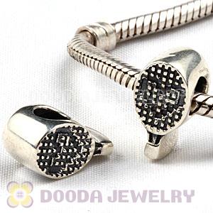 Sterling Silver Olympic Tennis Racket Bead Fit 2012 Olympics European Bracelet