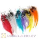 120 Pair Per Bag Mix Color Long Fashion Jewelry Feather Earrings Wholesale