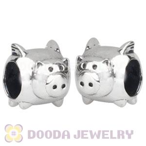 925 Sterling Silver European Fly Pig Charms Bead Wholesale