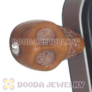 Wholesale iPhone Earphone Jack Plug With Turquoise Skull Charm