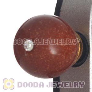 Wholesale iPhone Earphone Jack Plug With Golden Stone Bead