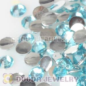Cyan Resin Crystal Beads Earphone Jack Accessory For iphone 
