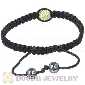 Wholesale On Sale Handmade Pave Crystal Macrame Bracelets