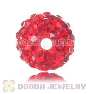 Cheap Price 10mm Handmade Pave Red Crystal Beads Wholesale 