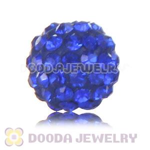 Cheap Price 10mm Handmade Pave Blue Crystal Beads Wholesale 
