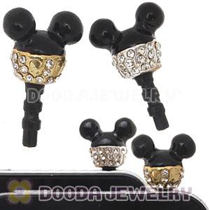 Cute Disney Character Mickey Mouse iphone Earphone Jack Plug Wholesale