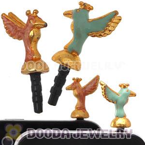 Cute Alloy Hummingbird iphone Earphone Jack Plug Wholesale