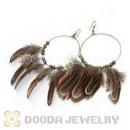 120 Pair Per Bag Multi Coloured Cheap Long Feather Earrings Wholesale