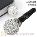 10mm White Czech Crystal Ball Plugy Earphone Jack Accessory Malaysia