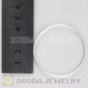 Dia 45mm Sterling Silver Hoop Earring European Beads Compatible