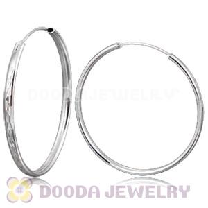 Dia 45mm Sterling Silver Hoop Earring European Beads Compatible