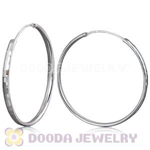 Dia 45mm Sterling Silver Hoop Earring European Beads Compatible