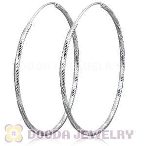 Dia 45mm Sterling Silver Hoop Earring European Beads Compatible
