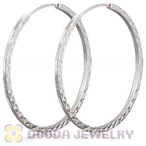Dia 45mm Sterling Silver Hoop Earring European Beads Compatible