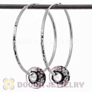 Dia 45mm Sterling Silver Hoop Earring European Beads Compatible