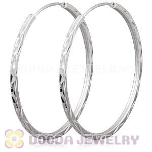 Dia 45mm Sterling Silver Hoop Earring European Beads Compatible