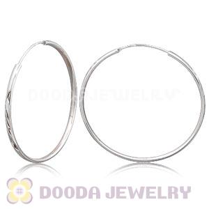 Dia 55mm Sterling Silver Hoop Earring European Beads Compatible