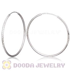 Dia 55mm Sterling Silver Hoop Earring European Beads Compatible